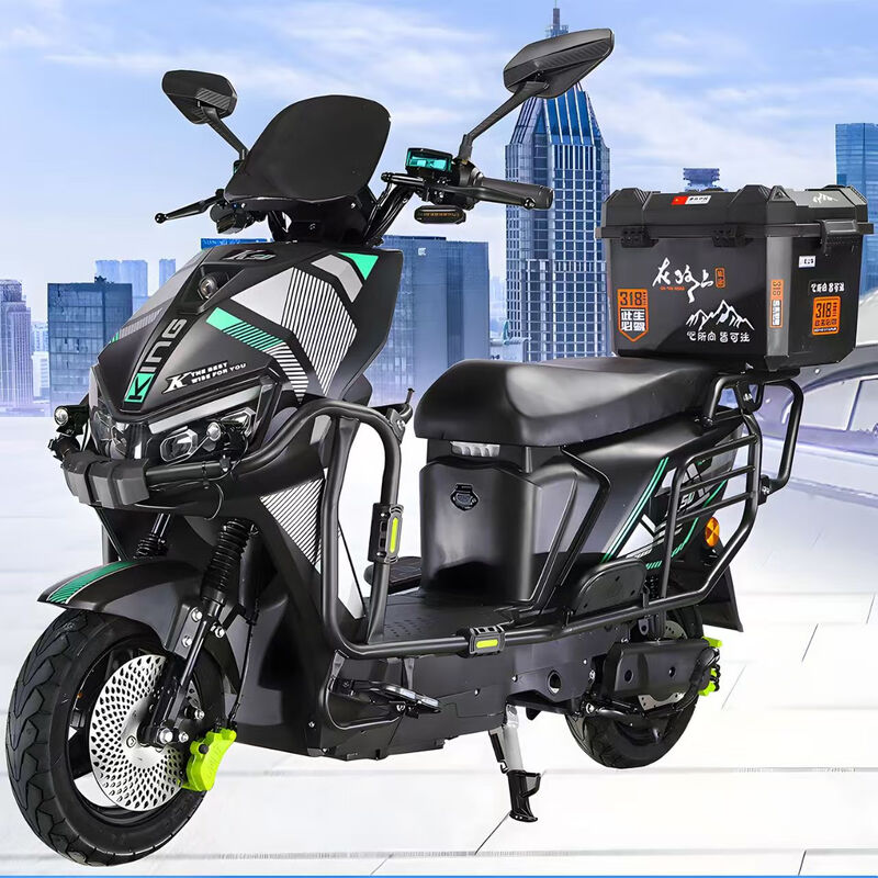 Blue Sky Mare Leopard Takeaway Electric Car Black Knight Electric Car 72 High Speed Battery Swap Long Distance Running King Pedal Battery Car Fishing Takeout Special Offer + No Battery + Guardrail Tail Box 48