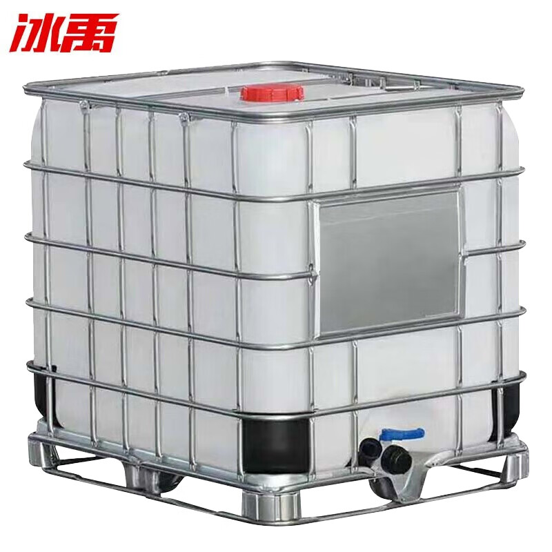 Bingyu BYA-480 multifunctional IBC ton barrel, square chemical barrel, plastic barrel, container barrel, water storage barrel, 1000L white ton barrel (thickened)