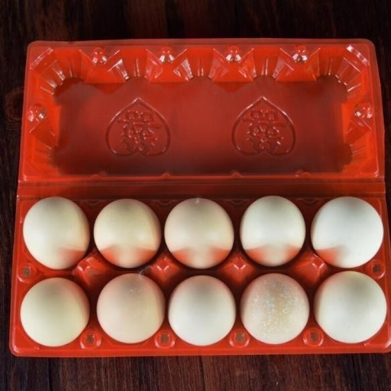 An Junsheng baby return gift red packaging box plastic egg tray 10 pieces of eggs full moon happy eggs disposable egg tray red egg tray 10 pieces 50 pieces can hold 500 pieces