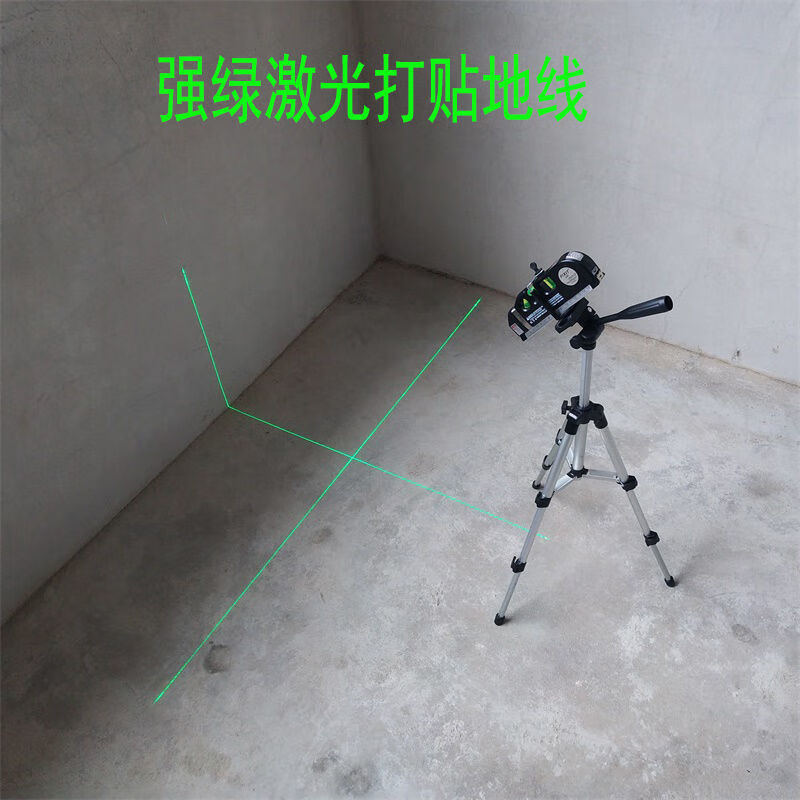 FANCYCHIC Rechargeable Strong Green Light Cross Line Laser Level Leveling Meter Tape Measure Electronic Level Casting Line Positioning Main Picture Model