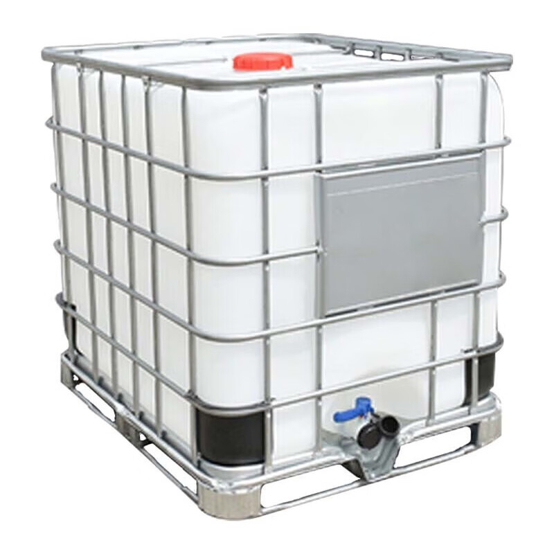 Bingyu BYA-480 multifunctional IBC ton barrel, square chemical barrel, plastic barrel, container barrel, water storage barrel, 1000L white ton barrel (thickened)