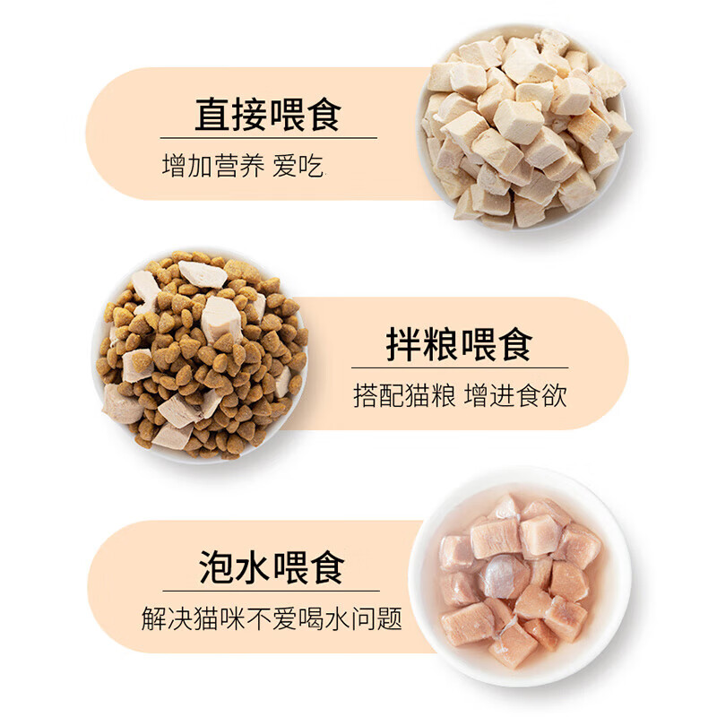 Miaoda pure fresh meat freeze-dried chicken liver granules 0 added cat snacks for fattening, cheek and molar cat food full-term pet food 80g