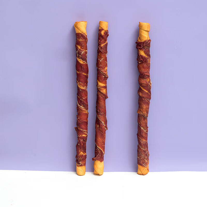 Yihe Dog Snacks Teeth Stick with Duck Beef Jerky Pet Teeth Cleaner for Medium and Large Dogs Golden Retriever Husky Duck Meat One Meter Stick 315g