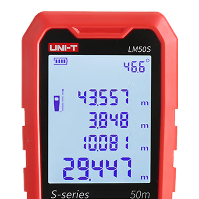 Uni-T LM50s infrared rangefinder handheld laser high-precision electronic ruler laser ruler measuring instrument room measuring instrument home