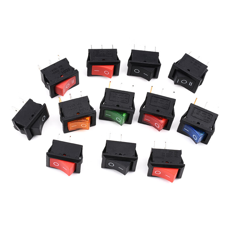 KCD1 boat-shaped switch 101/N illuminated boat-shaped rocker power supply 103 three-pin 102 second gear 2-pin 2-speed 3-pin 3-speed KCD1 black 3-pin 3-speed copper parts (2 pieces)