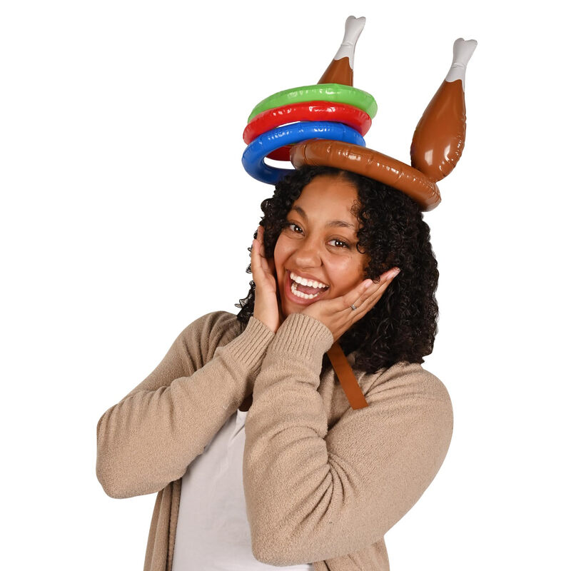 Beistle Fall Themed Inflatable Turkey Drumstick Ring