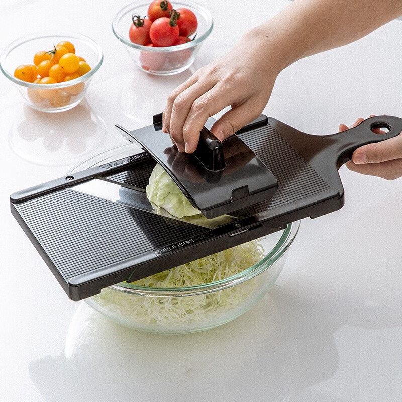 Shimomura (SHIMOMURA) Japan imported cabbage shredder, cabbage grater, vegetable cutter, scraper, grater knife with hand guard, melon and fruit slicing, large size