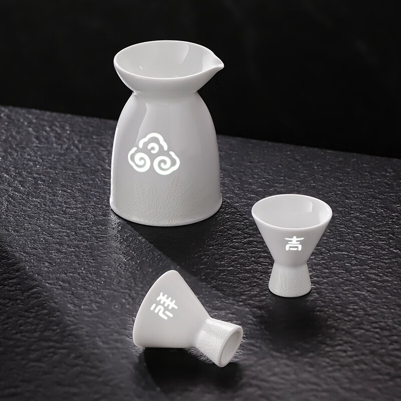 Jingdezhen (jdz) official ceramic household Chinese-style small-capacity exquisite liquor dispenser small wine glass wine cup wine set gift small wine auspicious wine set
