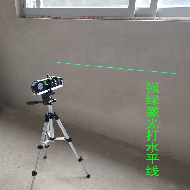 FANCYCHIC Rechargeable Strong Green Light Cross Line Laser Level Leveling Meter Tape Measure Electronic Level Casting Line Positioning Main Picture Model