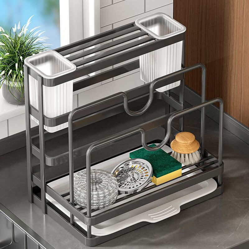 FANCYCHIC Kitchen Knife Rack Storage Rack Stainless Steel Countertop Chopping Board Rack Kitchen Knife and Chopstick Cage Integrated Knife and Chopping Board Wall-mounted Storage Rack Main Picture Model A Kitchen Storage Integrated Rack Knife Rack + Pot Lid Rack +