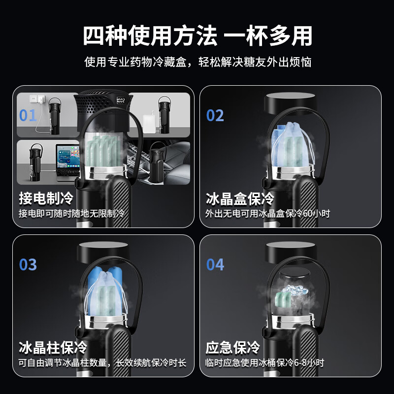 Secret Box 10-Pen Integrated AI Cooling Cup (Cooling + Cold Keeping) Deluxe Edition 1L