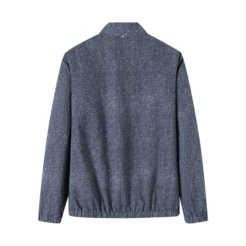 Navigare Italian dinghy men's lapel jacket spring and summer simple versatile jacket short casual three-proof jacket dark gray 2XL