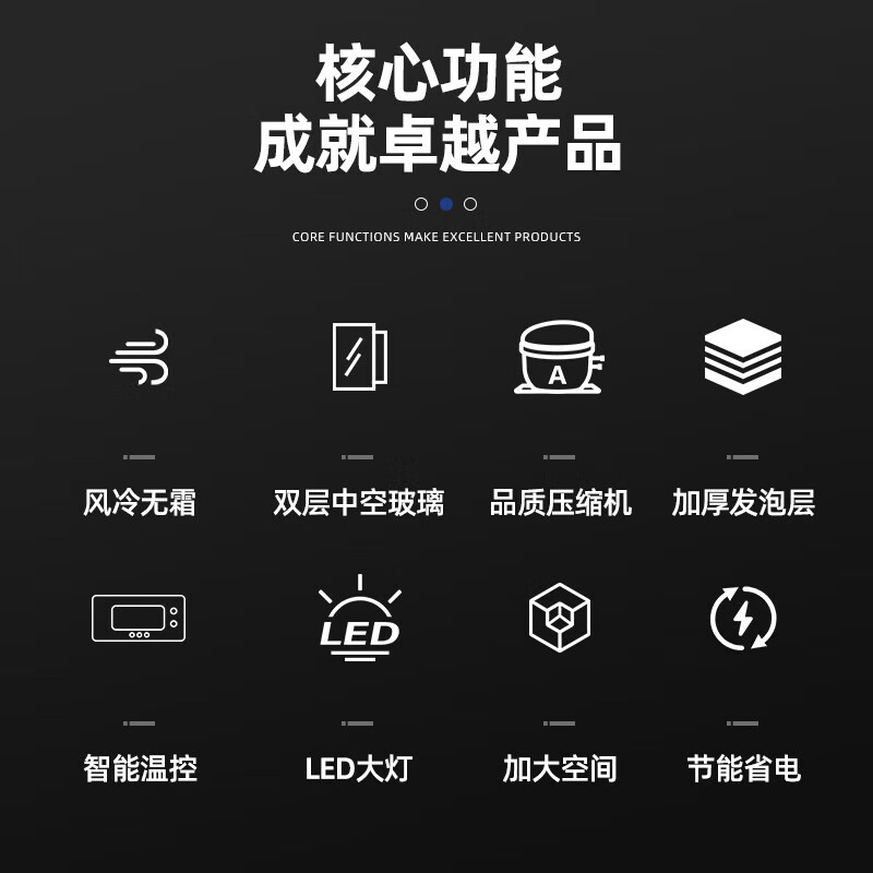 Polar Bear (BEIJIXIONG) Display Cabinet Refrigerator Freezer Commercial Beverage Cabinet Direct Cooling Air Cooling Direct Cooling Fresh Cabinet Supermarket Glass Door Refrigerator Vertical Beer Cabinet Single Door Circulation Air Cooling Blue and White Model (388L)