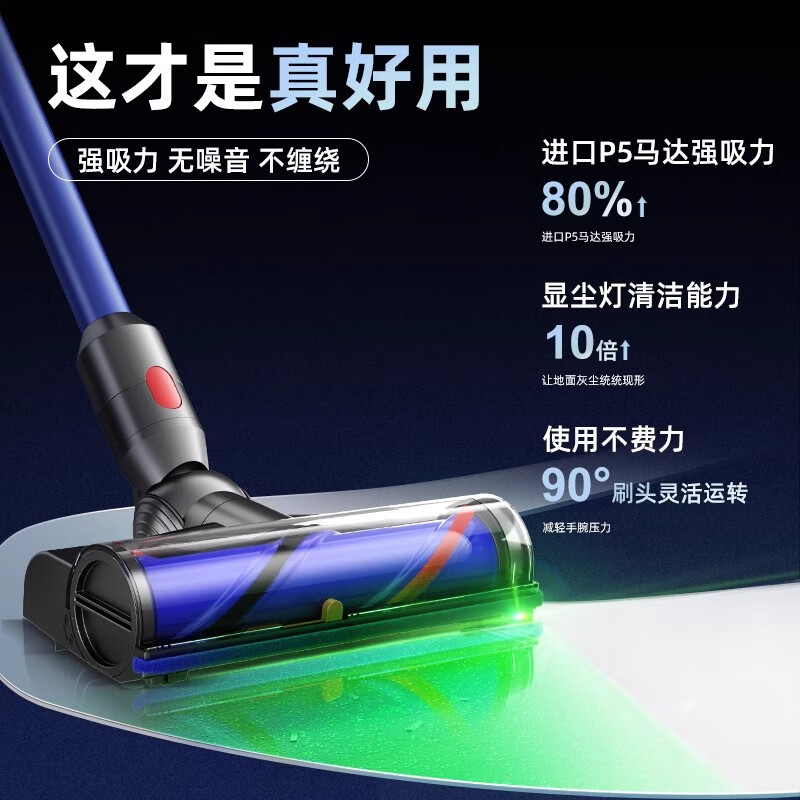 Fenlang is suitable for Dyson vacuum cleaner accessories v7v8v10v11v15 laser technology dust suction head