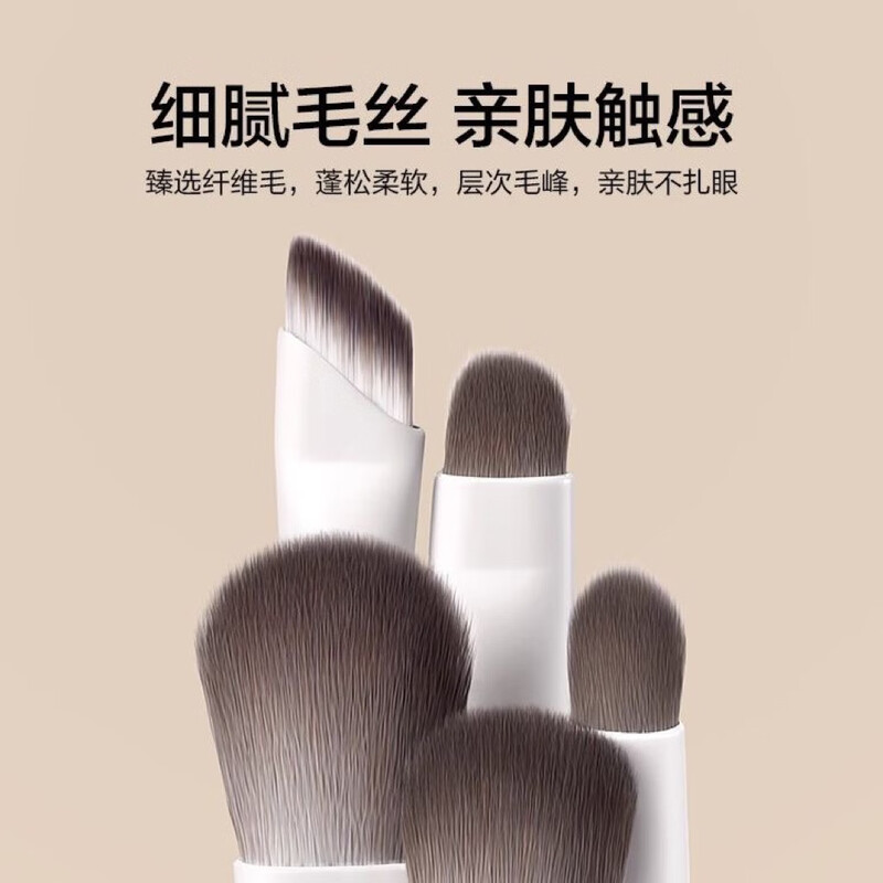 Madiweshi 5-piece eyeshadow brush set for beginners, color laying silkworm eyeliner, smudged detail brush, eye makeup brush utensils