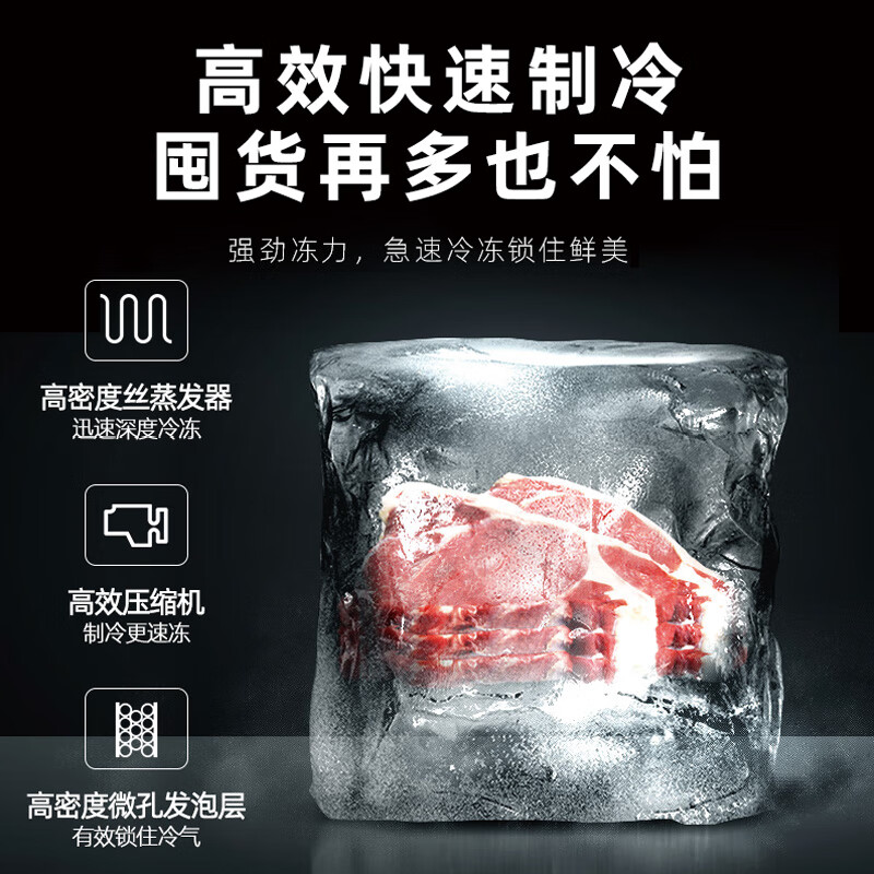 CHIGO small refrigerator mini small household refrigeration and freezing dual-purpose dormitory rental double-door office refrigerator energy-saving subsidy 108L white upgraded model first-class energy efficiency refrigeration and freezing