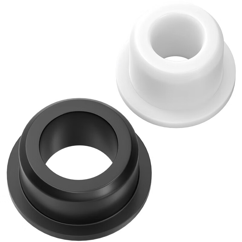 Fengji high temperature resistant soft silicone T-shaped protective coil outlet ring cable chassis seal ring wire protective sleeve hollow hole plug model 126.5 suitable for 125mm hole black (1 piece)