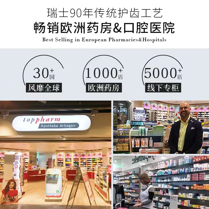 Wilder Dr.wild Swiss imported children's toothpaste 6-8-12 years old teenagers and students anti-cavities and solid teeth 75ml