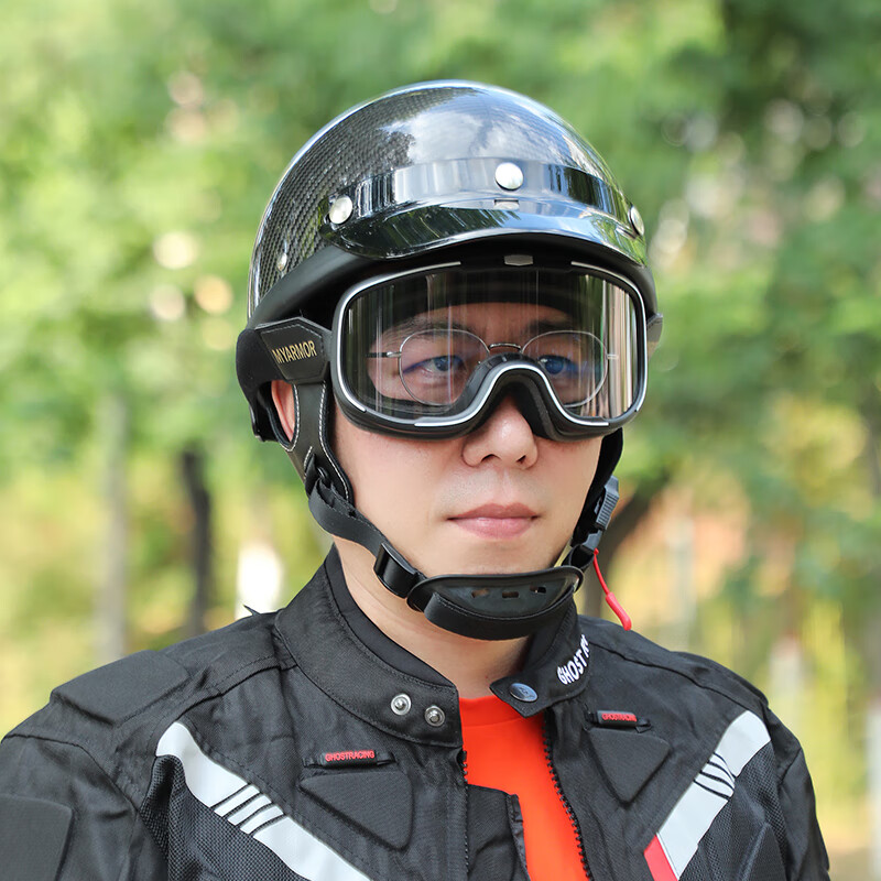 MYARMOR motorcycle day and night dual-use goggles, helmet goggles, unisex windproof and sunscreen mask, can wear myopia glasses