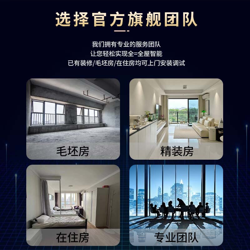 Xiaomi Mijia whole house smart home control system set customized Xiao Ai classmate voice intelligent linkage solution design loft/single apartment whole house intelligent customization