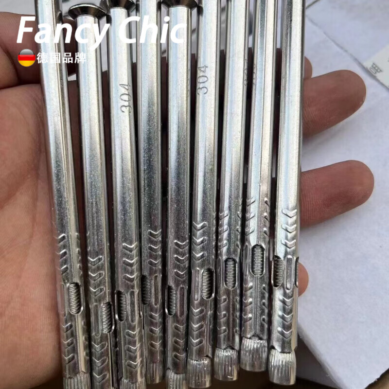 FANCYCHIC201 304 stainless steel cross broken bridge door and window installation magic nail stainless steel screw expansion 6*150 full length authentic 304 material 30 pieces