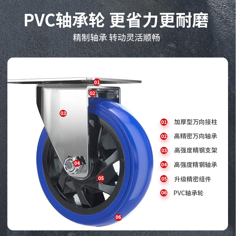 Work partner small trolley flatbed trolley 72*47cm 4-inch PVC labor-saving wear-resistant double tube 500 pounds decoration small trailer handling trolley folding