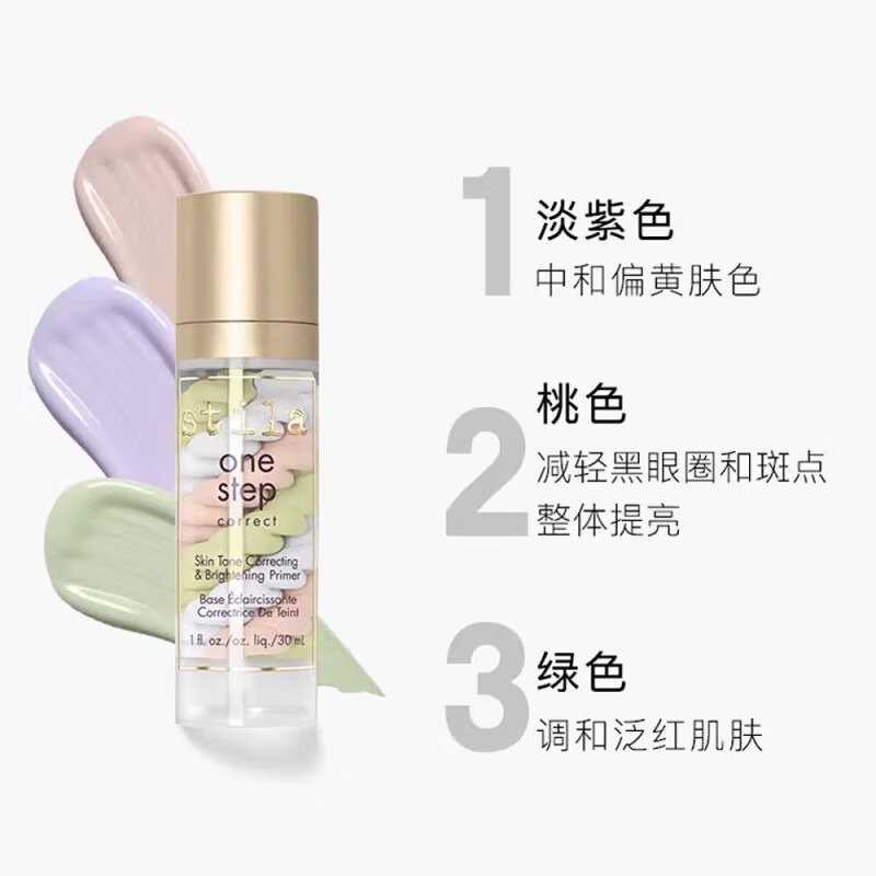 Stila three-color bird poop isolation moisturizing concealer primer to brighten skin tone 30ml 26.7 Expired birthday gift for women