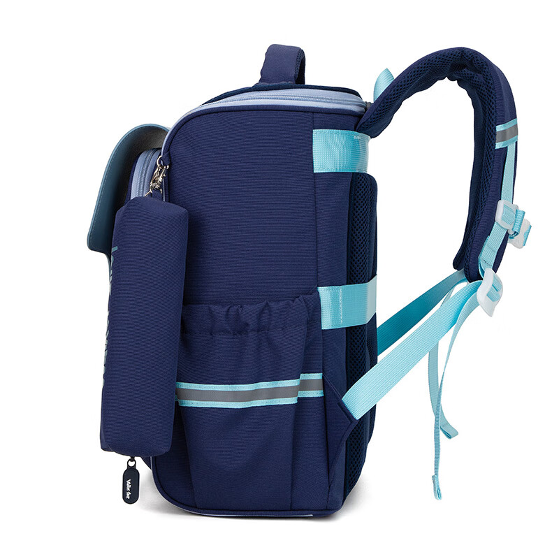 Walker Shop Light Luxury New Primary School Bags 1 to 6 Grades Spine Protection and Burden Reduction Boys and Girls Backpacks British Style Comfortable Backpacks Navy Blue Large Size Recommended for Grades 2-6 Default Size