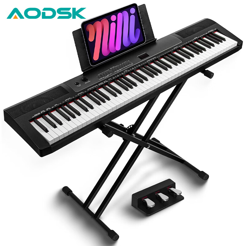 AODSK AD-A6X electric piano 88-key gravity keyboard for adults and children home practice electronic piano X frame