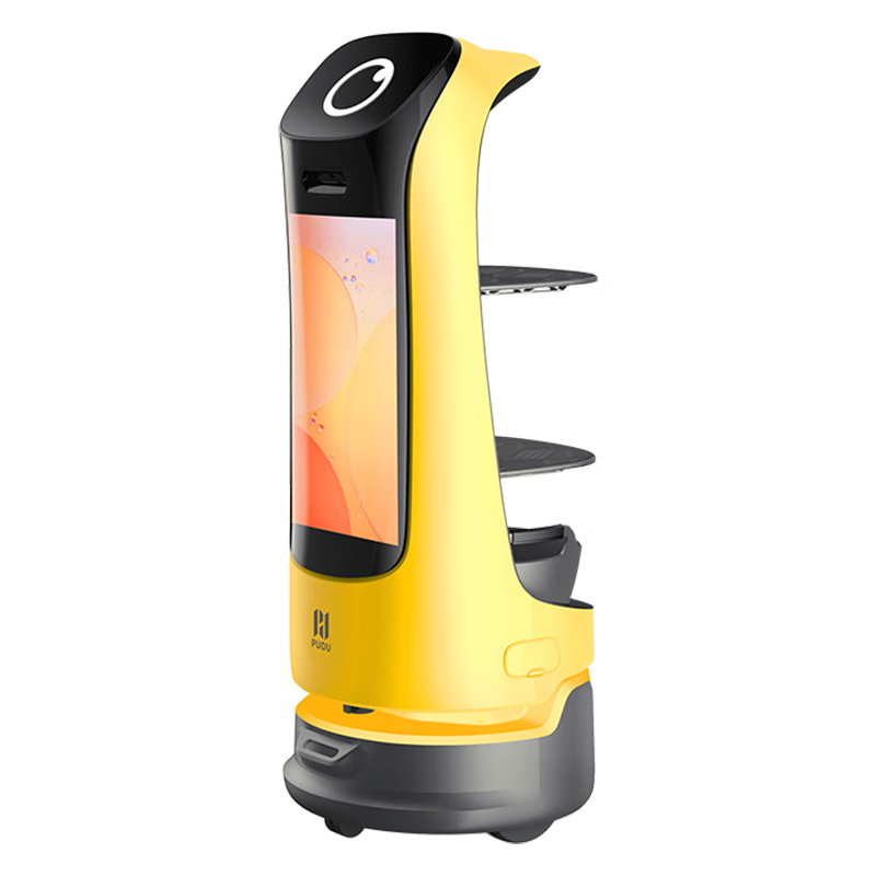 Pudu Robot Pudu Hulu Intelligent Food Delivery Robot Advertising Interactive Robot Serving and Passing Dishes Welcome Hotel Shopping Mall Restaurant White