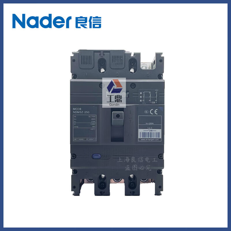 Xinliangji Liangxin air switch DC photovoltaic molded case circuit breaker NDM3Z-250 4P 3P 40A