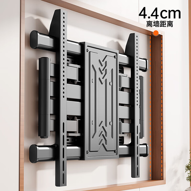 Behind-the-scenes hero TV rack 50-90 inches rotating telescopic TV bracket wall-mounted universal TV wall-mounted rack suitable for TCL Skyworth Hisense Xiaomi and other TV stands