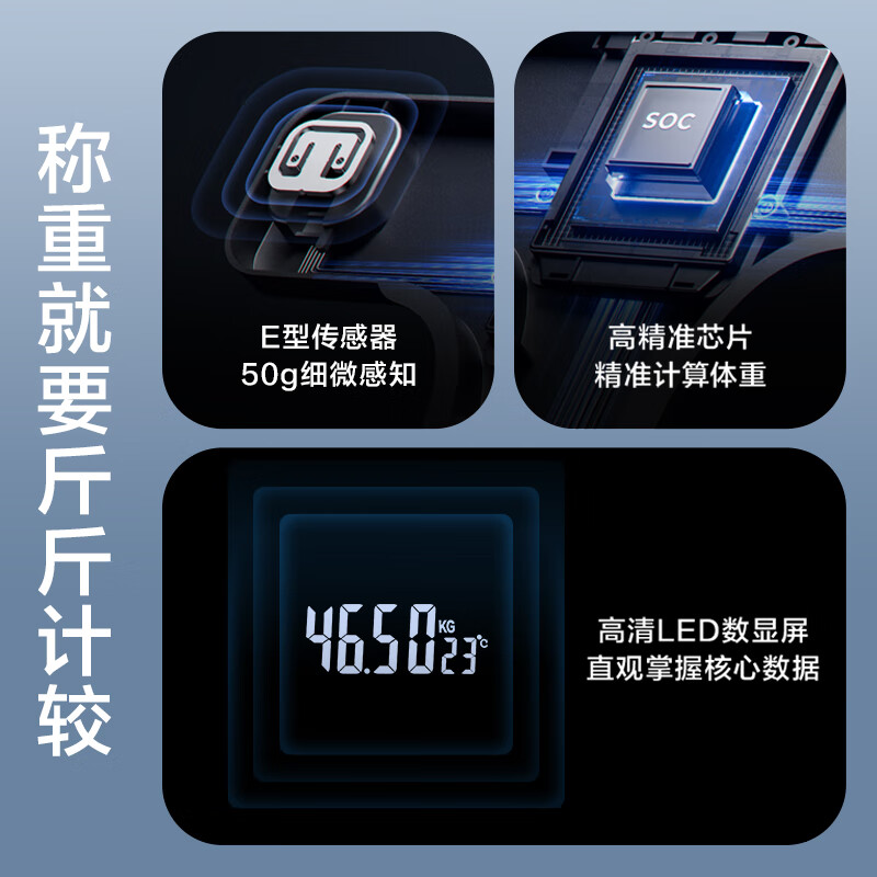 ANTA weight scale electronic scale human body home health scale high-precision weighing accurate LCD high-definition screen battery model