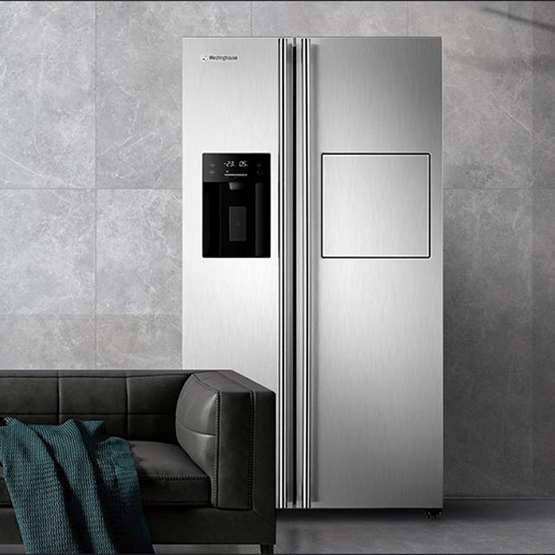 Westinghouse refrigerator double door 572 liters fully automatic ice making + bar refrigerator frequency conversion air-cooled double door refrigerator with ice making double door refrigerator BCD-572S710 glacier gray self-priming water pump bottled water