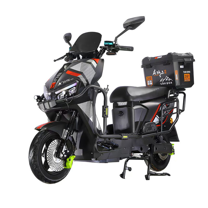 Blue Sky Mare Leopard Takeaway Electric Car Black Knight Electric Car 72 High Speed Battery Swap Long Distance Running King Pedal Battery Car Fishing Takeout Special Offer + No Battery + Guardrail Tail Box 48