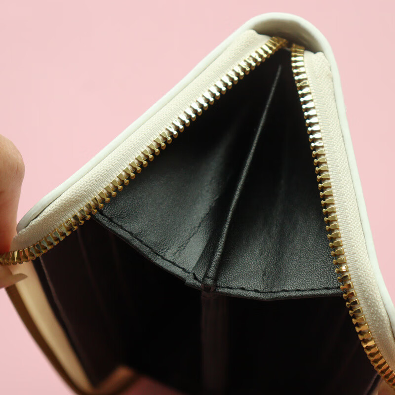 Chenwen Children's Wallet Long Wallet Female Cartoon New Valentine's Day Mobile Phone Wallet Zipper Card Bag Clutch Bag Coin Purse Long Wallet Black Bow Kulomi