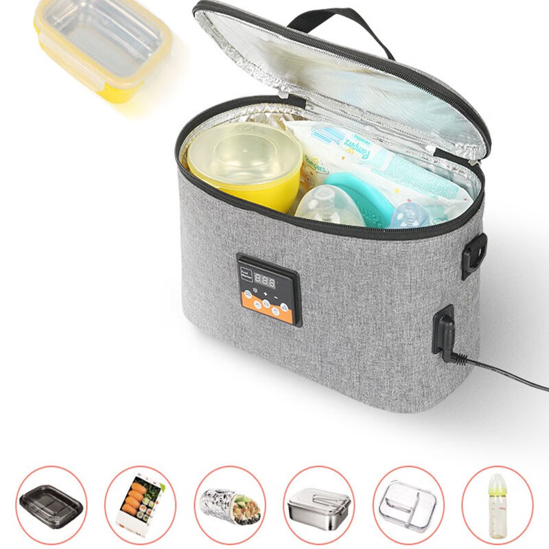 Qixun adapted car insulated box fermentation box fermented yogurt household fermented glutinous rice sweet wine proofing noodle breeding constant temperature adjustment 12V car black 30*15*16 cm