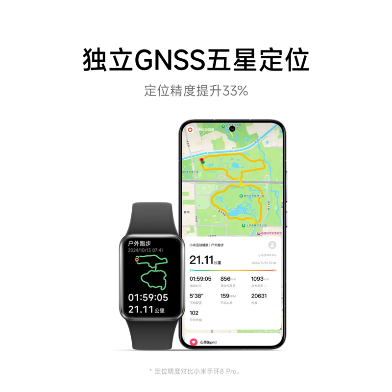 Xiaomi Mi Band 9Pro Smart Sports Health Waterproof Watch Blood Oxygen Sleep Heart Rate Monitoring WeChat Pay NFC Access Control Valentine's Day Gift for Boyfriend and Girlfriend New Year Gift Mi Band 9Pro Silver