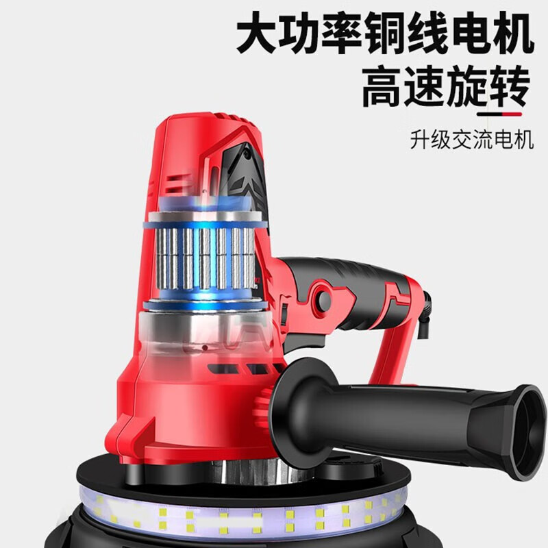 DELIXI ELECTRIC wall grinder self-priming dust-free sandpaper machine sanding machine electric putty grinder wall polishing sanding machine short pole 180 grinder 850w + vacuum cleaner