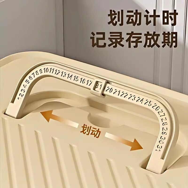 Cilock Dumpling Box Refrigerator Storage Box Food Contact Grade Dumplings and Wontons Freezer Storage Box Portable Cream White Free Filling Pick 3 Layers
