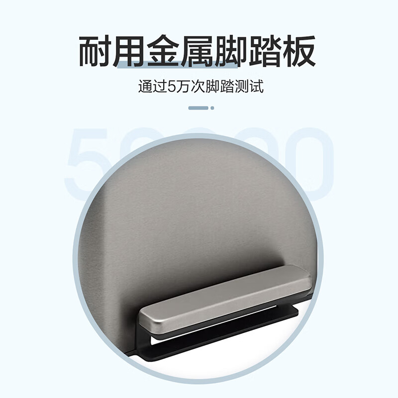 Kohler kitchen trash can for home use 2024 new large capacity living room high value stainless steel commercial office versatile simple sand steel color 0 47L