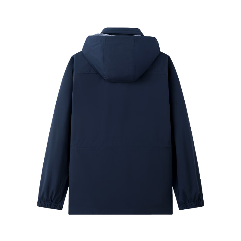 Navikel Italian Small Sailing Men's Outdoor Hooded Jacket Solid Color Fashion Work Jacket 3321005503 Blue XL