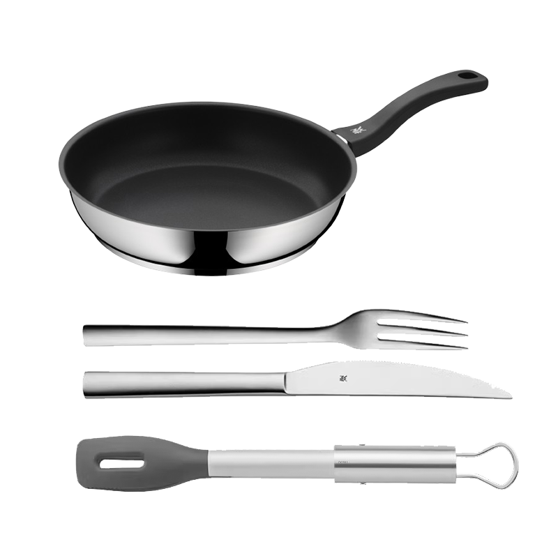 WMF Futengbao German imported non-stick wok frying pan steak pan three-piece set suitable for induction cooker