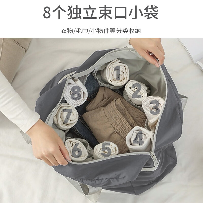 Banzheni travel bag for men and women, large-capacity foldable trolley suitcase storage, maternity bag, fitness portable cross-body bag