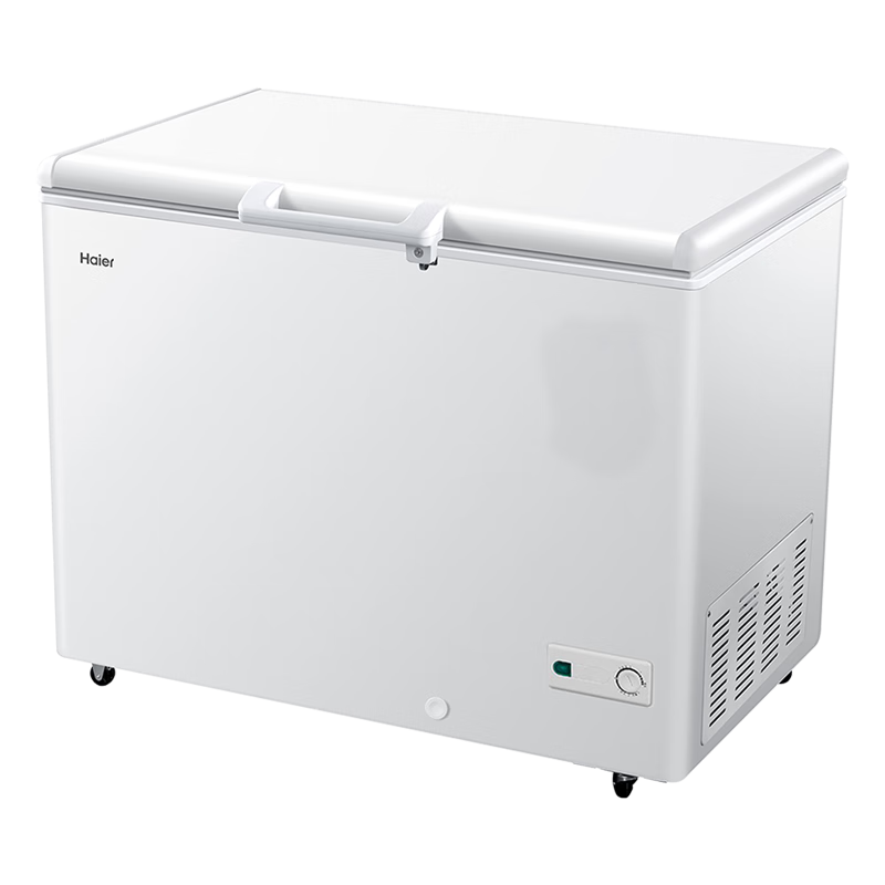 Haier Haier Freezer 300L Refrigerated Refrigeration Conversion Large Capacity White Horizontal Commercial Freezer Household Single Temperature Freezer Commercial Refrigeration Level 1 Energy Efficiency Freezer 379L