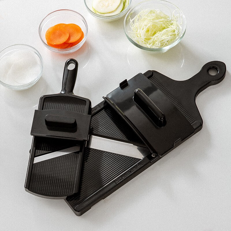 Shimomura (SHIMOMURA) Japan imported cabbage shredder, cabbage grater, vegetable cutter, scraper, grater knife with hand guard, melon and fruit slicing, large size