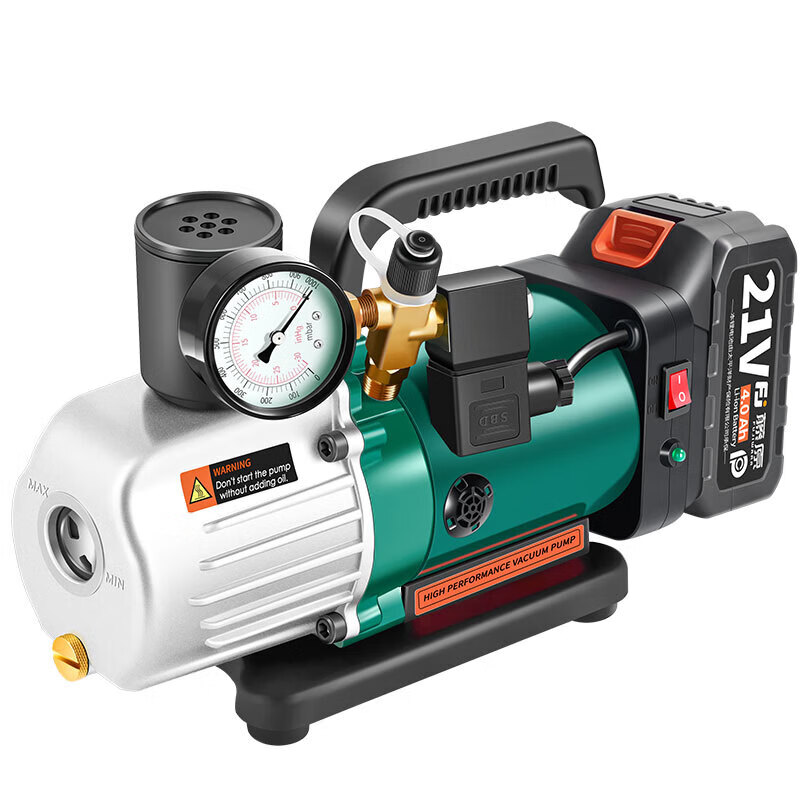 Fujiwara lithium battery vacuum pump air conditioner special refrigerator refrigeration repair wireless vacuum machine experimental rechargeable air pump brushless PG21-4MSV (dual battery)