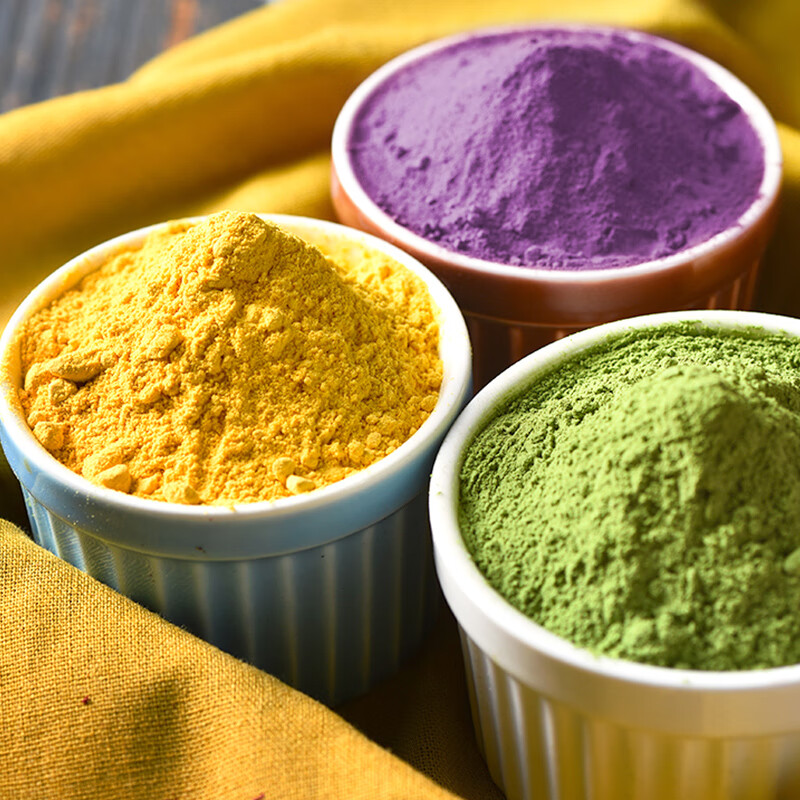 Schukoman Pure Fruit and Vegetable Powder 20g*4 Color Set No Added Natural Pigment Colorful Dumplings and Steamed Buns Baking Coloring Powder