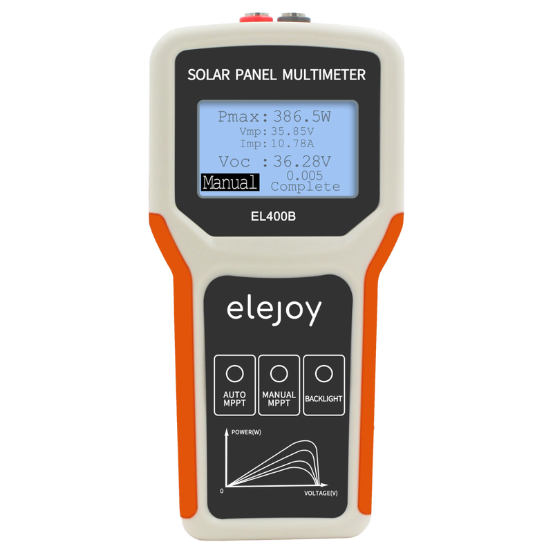 ELEJOY Portable High-Precision Smart Photovoltaic Multimeter Solar Panel MPPT Photovoltaic Module Power Special Tester EL400B English