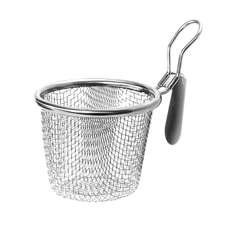Anbuy 304 stainless steel hot pot colander kitchen household hanging side noodles spoon colander filter basket colander S1285